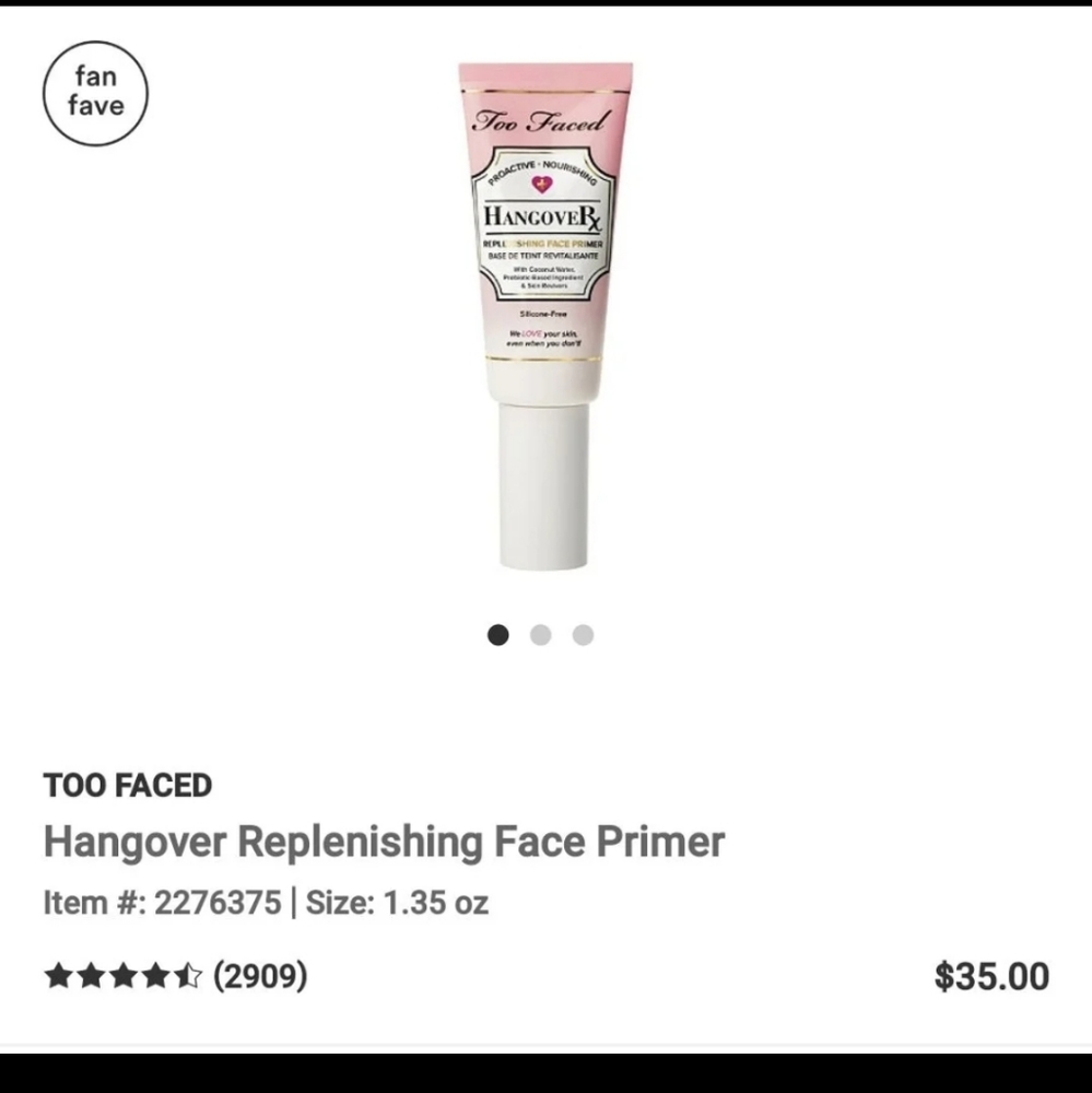 Too Faced Hangover Primer New
